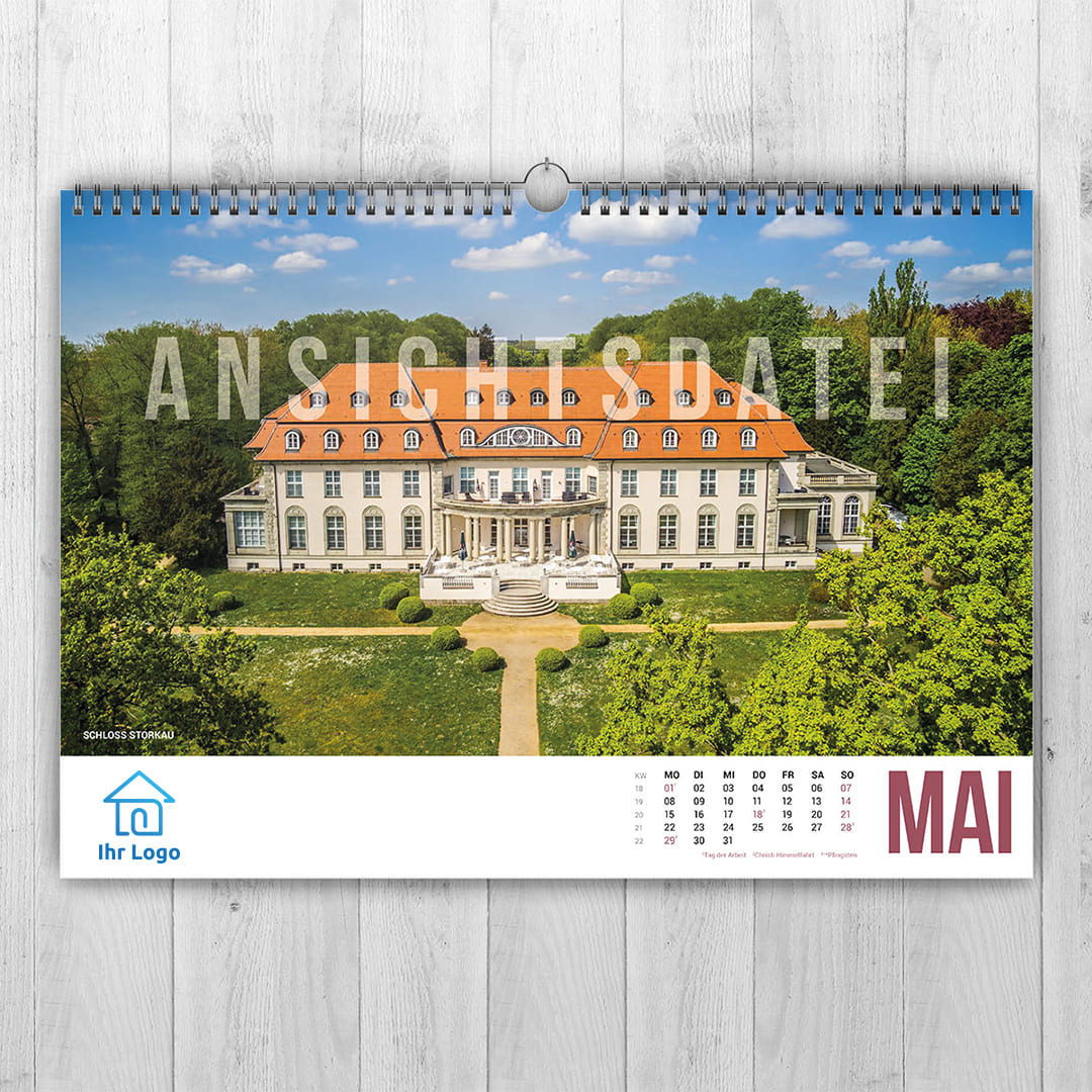 Der Luftbildkalender für Sachsen-Anhalt 2023 Monat Mai