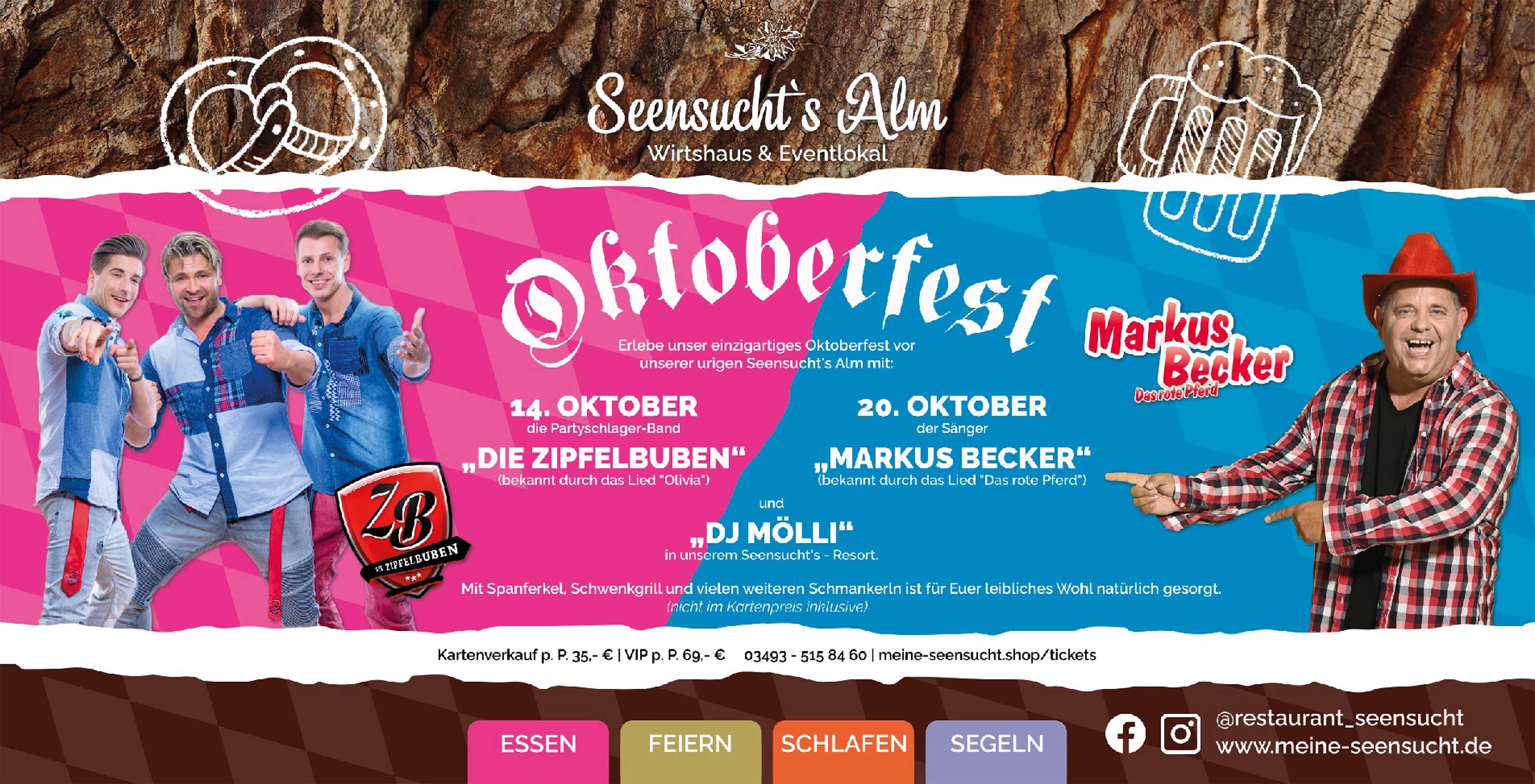 Seensucht Bauzaunbanner Oktoberfest